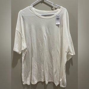 american eagle white oversized tee